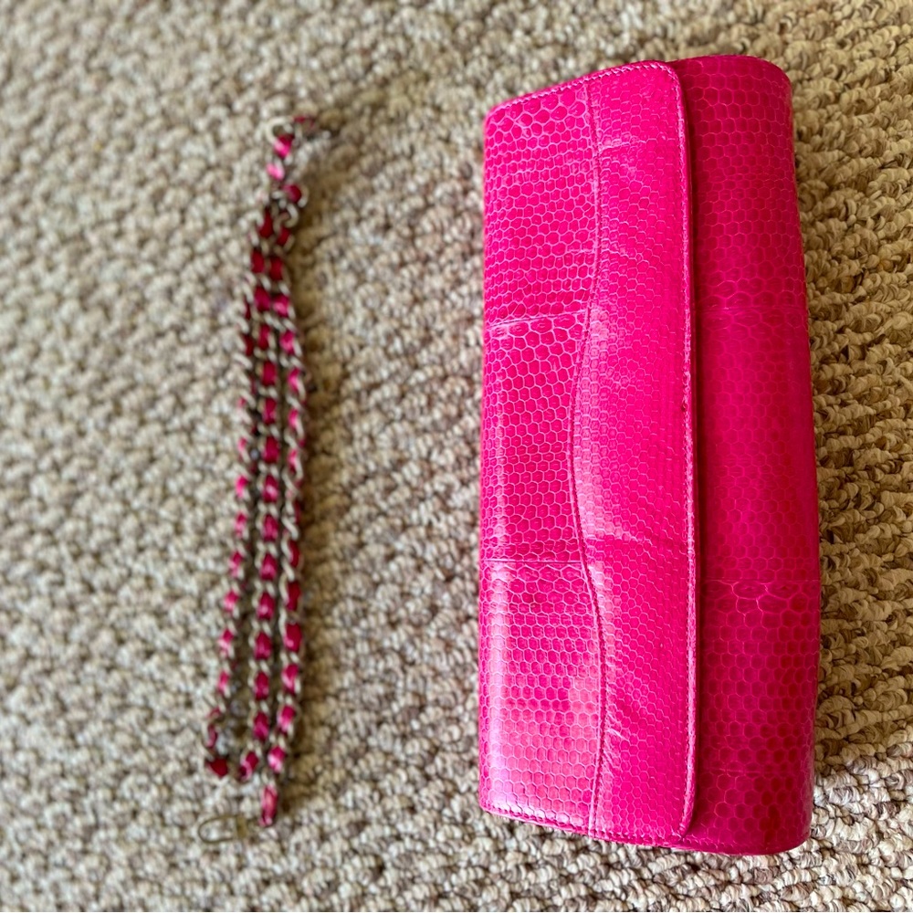 100% Original Python Leather Clutch - image 1